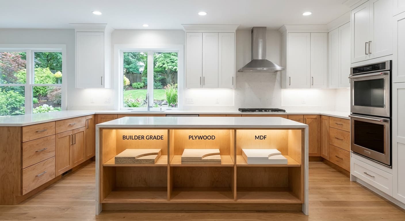 How to Choose Kitchen Cabinet Materials: Builder Grade vs Plywood vs MDF
